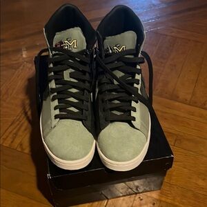 Converse Pro Leather Green High-Top Sneakers
